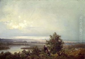 Landscape with two Soldiers