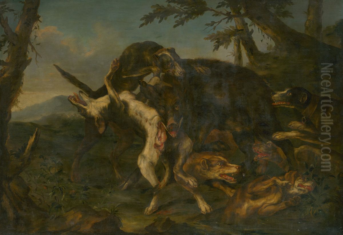 Lov na diviakov Oil Painting by Frans Snyders