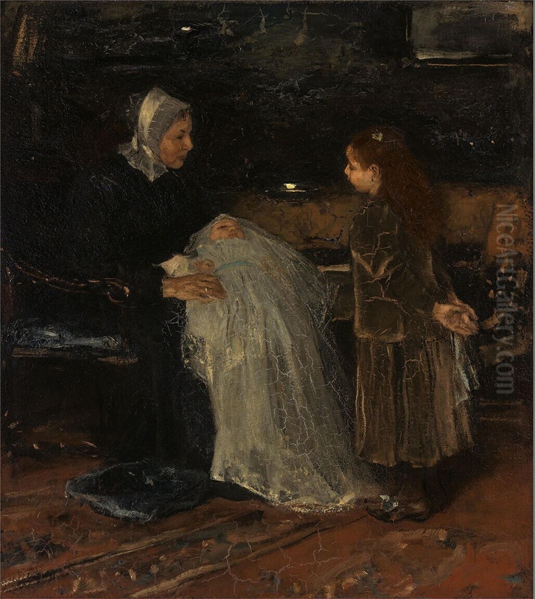 De baker Oil Painting by Jacob Maris