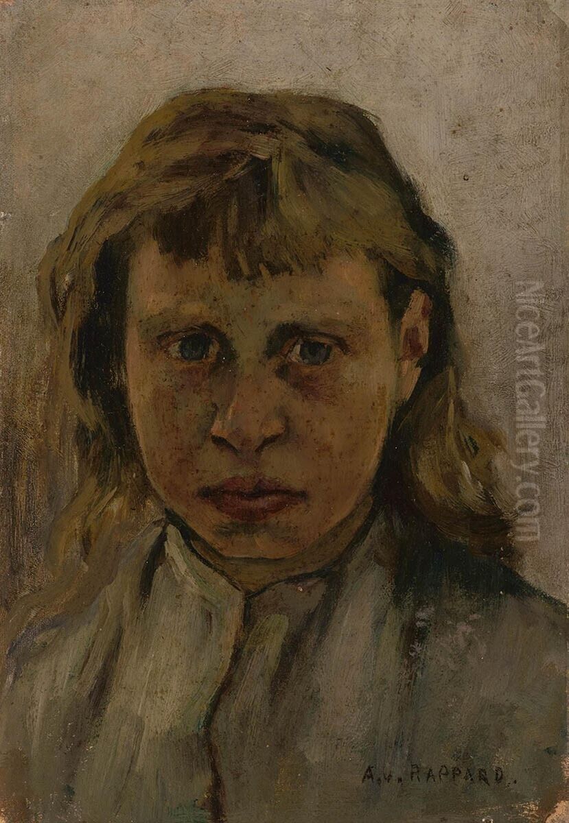 Portrait of a Girl Oil Painting by Anthon van Rappard