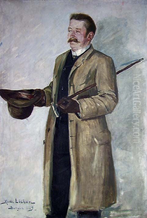 Agent Christensen Oil Painting by Kalle Lochen