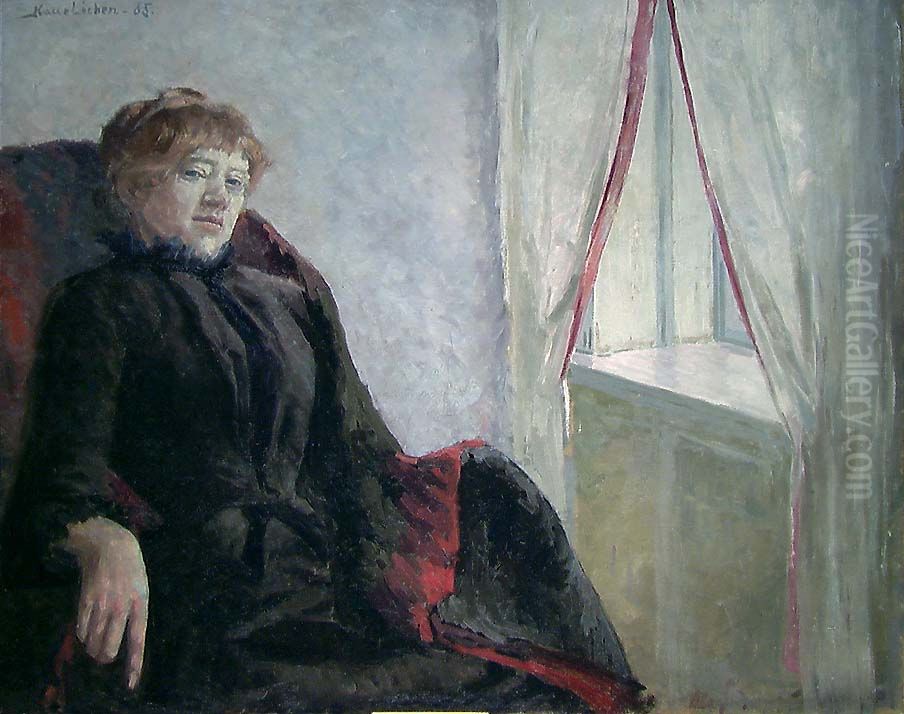 Cecilie Thoresen Krog Oil Painting by Kalle Lochen