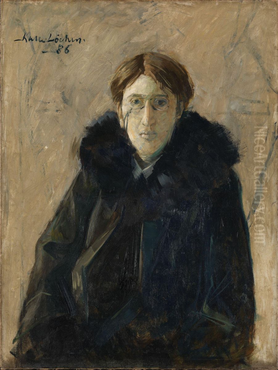 Portrait of the Actor B. K. Oil Painting by Kalle Lochen