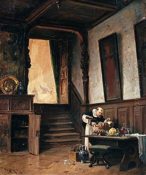 Kardinal Oil Painting by Vincent Stoltenberg Lerche