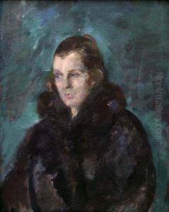 Portrait of the Artist's Wife Gunbjor, b. Olsen
