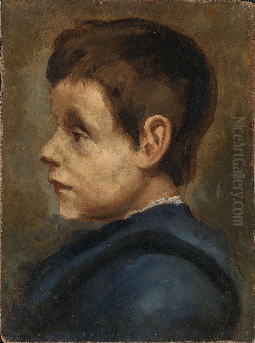 Portrait of Carl, the Artist's Brother Oil Painting by Halfdan Egedius