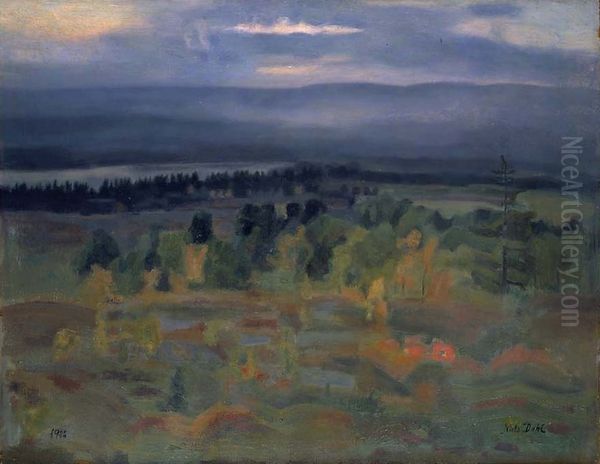 Ettermiddag i september Oil Painting by Nils Alstrup Dahl