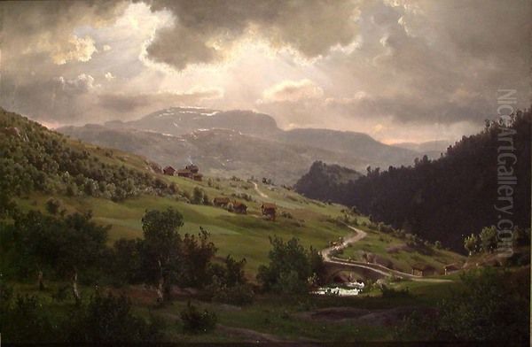 Fra Kviteseid Oil Painting by Johan Fredrik Eckersberg