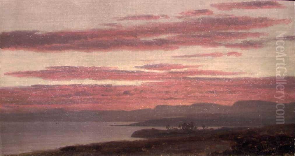 View of the Oslofjord Oil Painting by Johan Fredrik Eckersberg