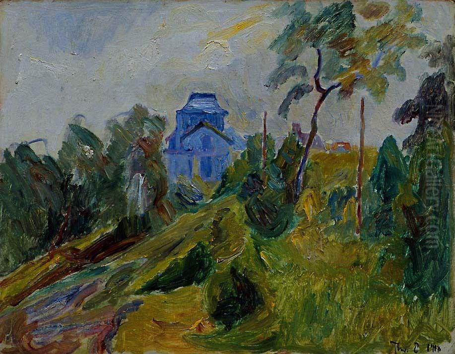 White House in Bohuslan Oil Painting by Thorvald Erichsen