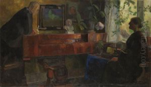 Interior with the Artists Oluf and Kris Wold-Torne