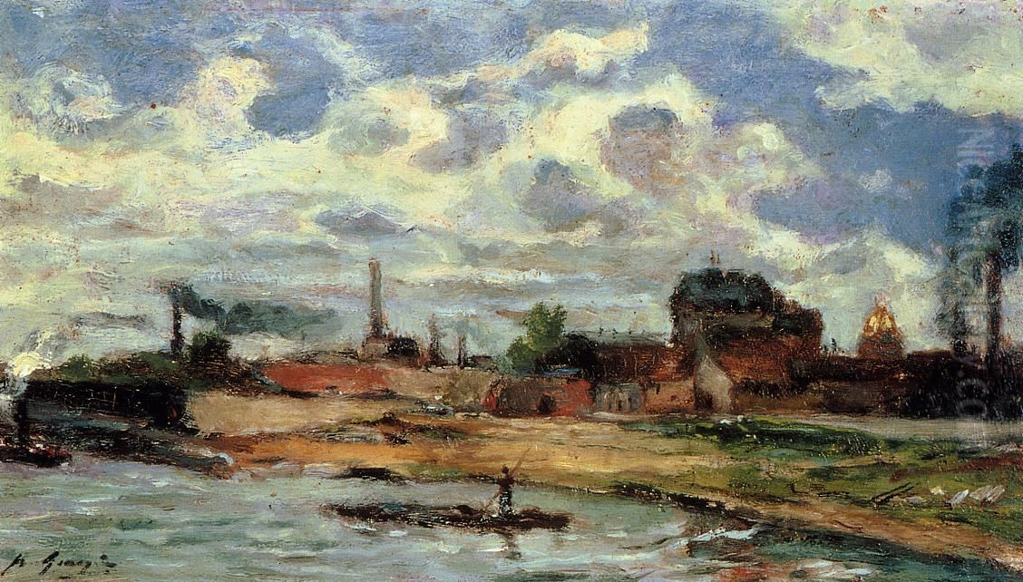 Le Port de Javel I Oil Painting by Paul Gauguin