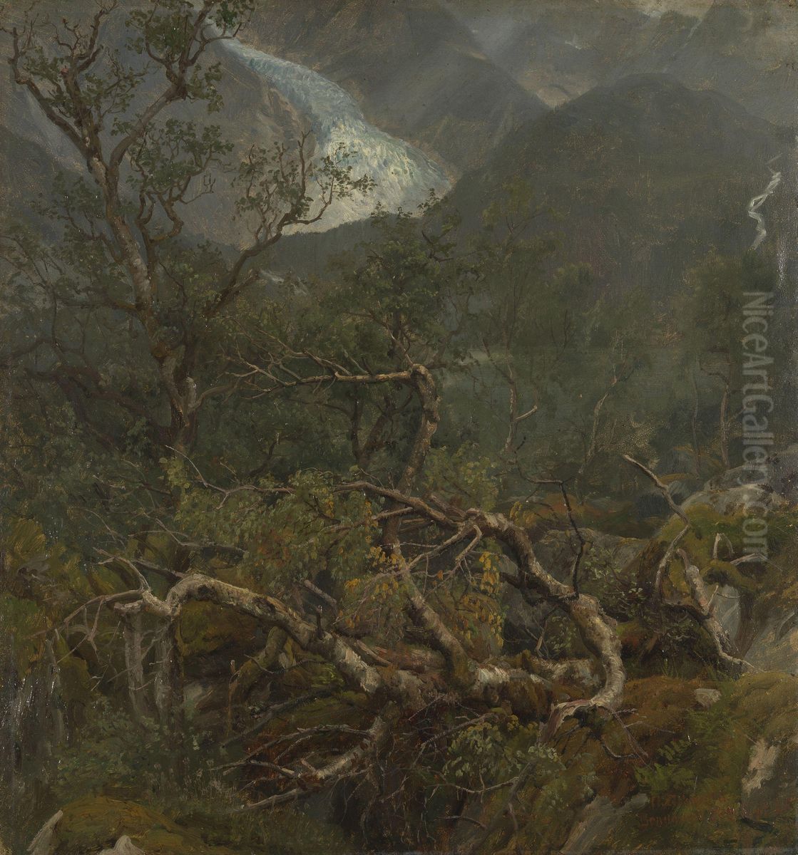 The Bondhus Glacier Oil Painting by Anders Askevold