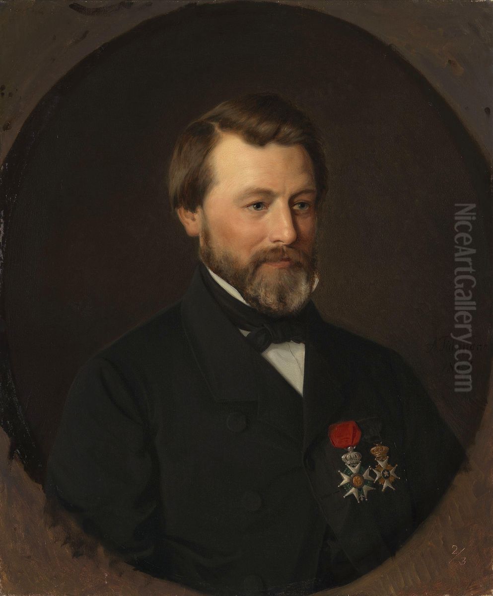 Portrait of Emil Tidemand the Artist's Brother Oil Painting by Adolph Tidemand
