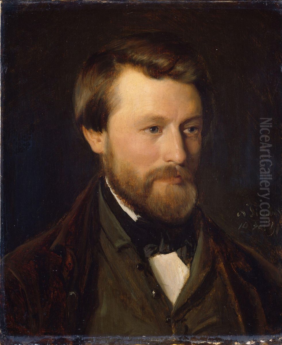 Portrait of Emil Tidemand, the Artist's Brother Oil Painting by Adolph Tidemand