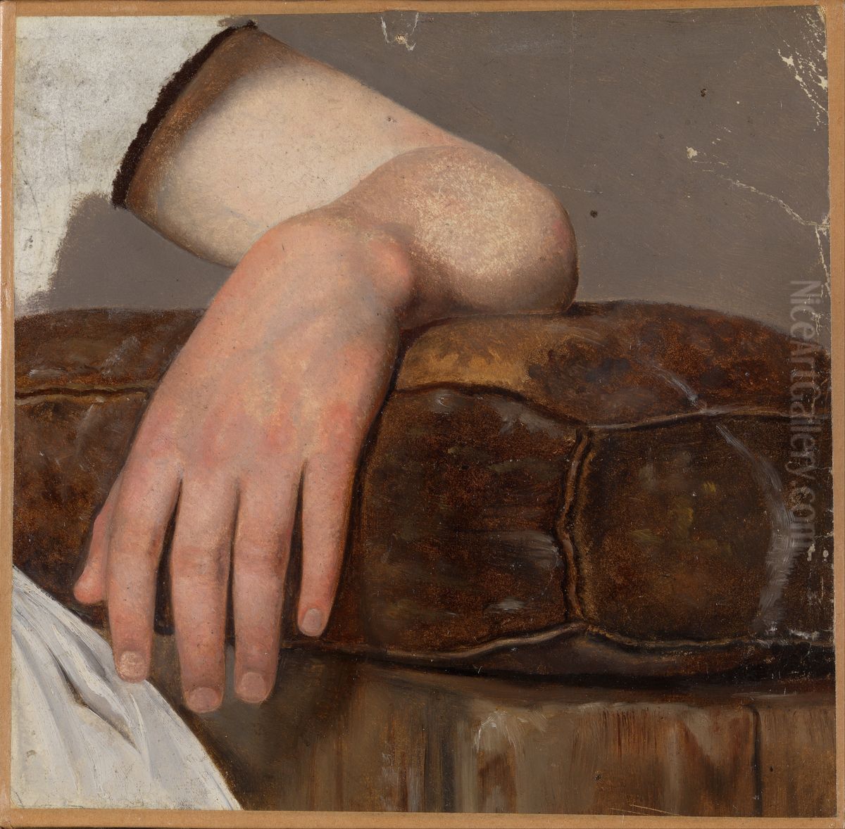 A Womans's Arm Oil Painting by Adolph Tidemand