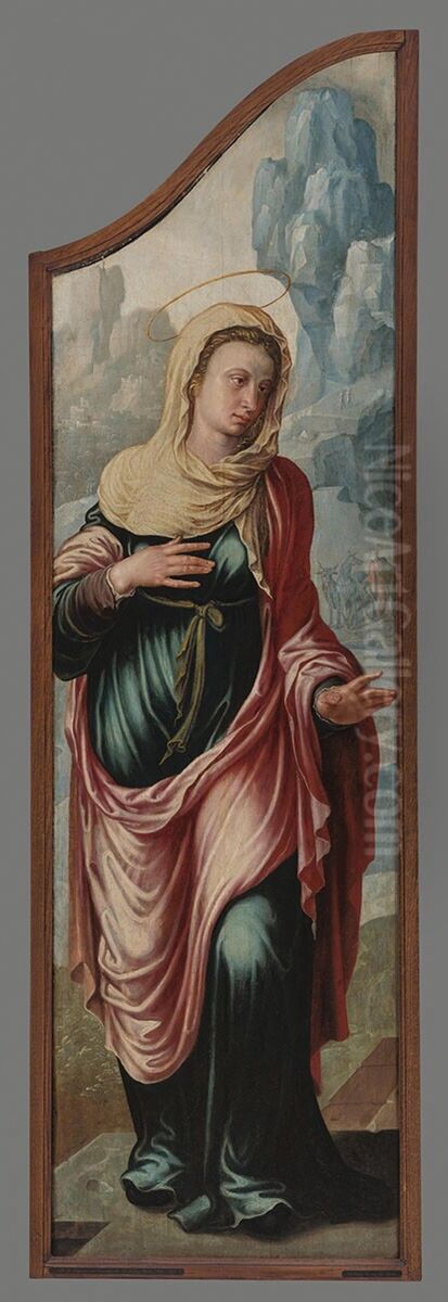Virgin Oil Painting by Maarten Van Heemskerck