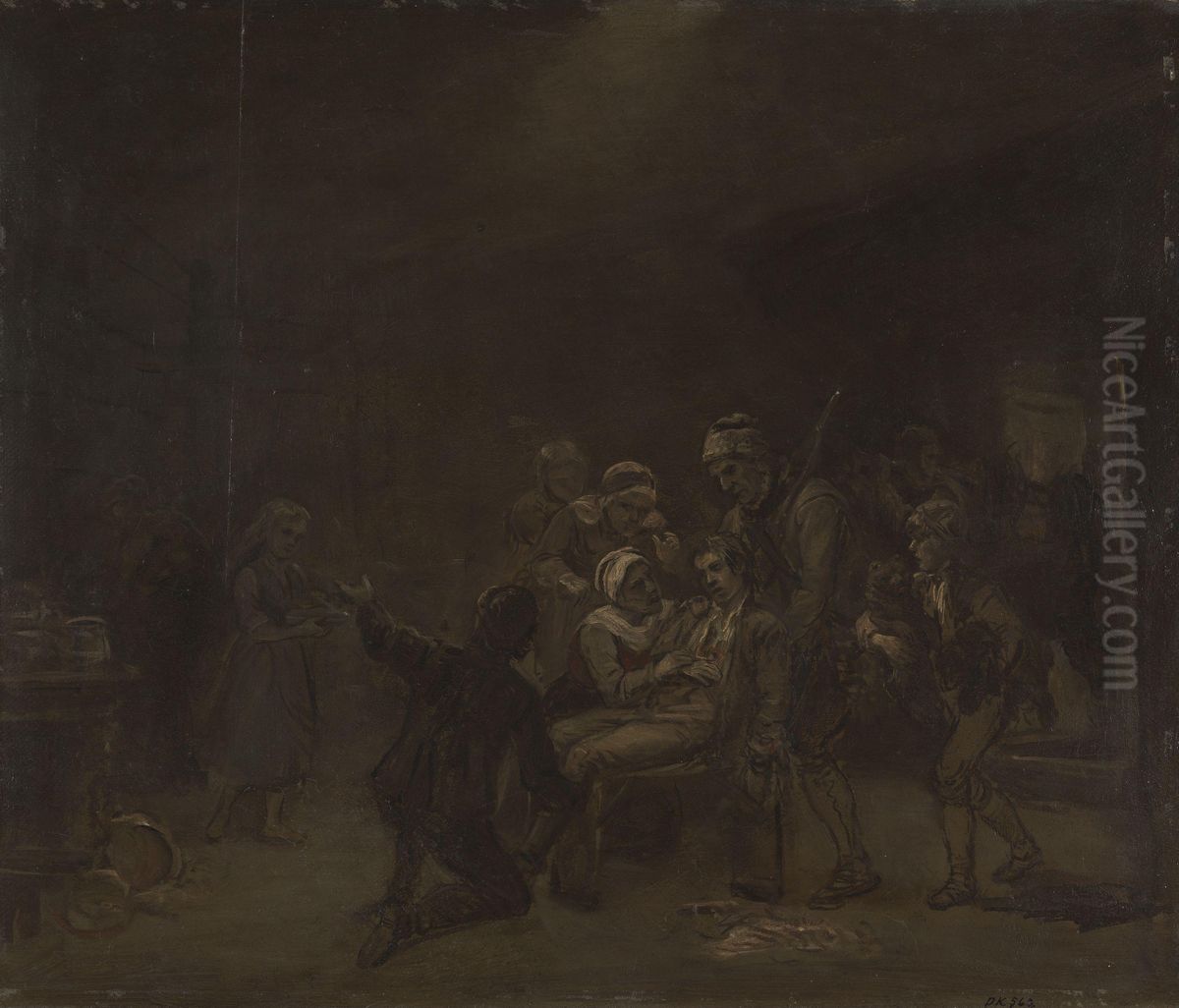 Bjornejegerens hjemkomst Oil Painting by Adolph Tidemand