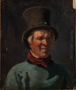 Brystbilde av mann med hatt