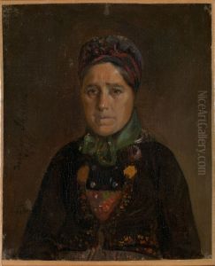 Portrait of Ingeborg Skjonne from Numedal