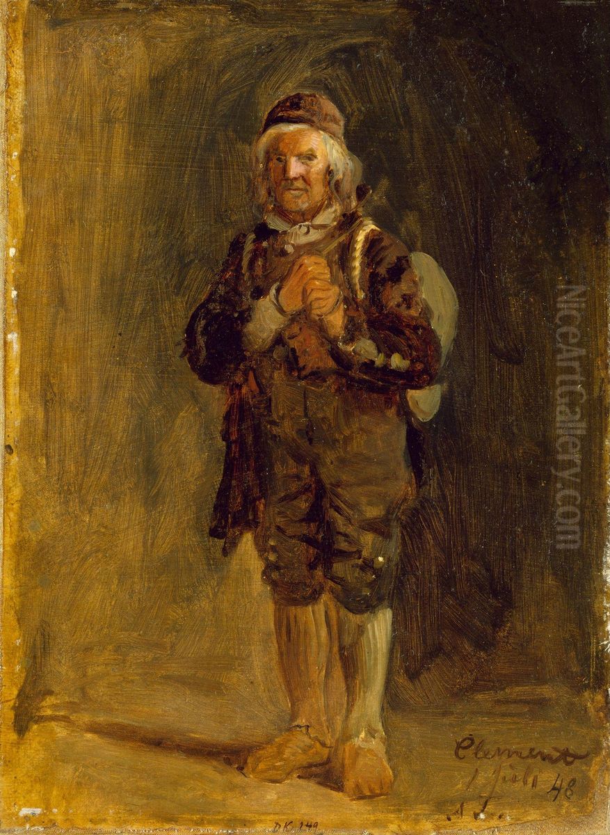 Clement Ringnaes from Sigdal Oil Painting by Adolph Tidemand