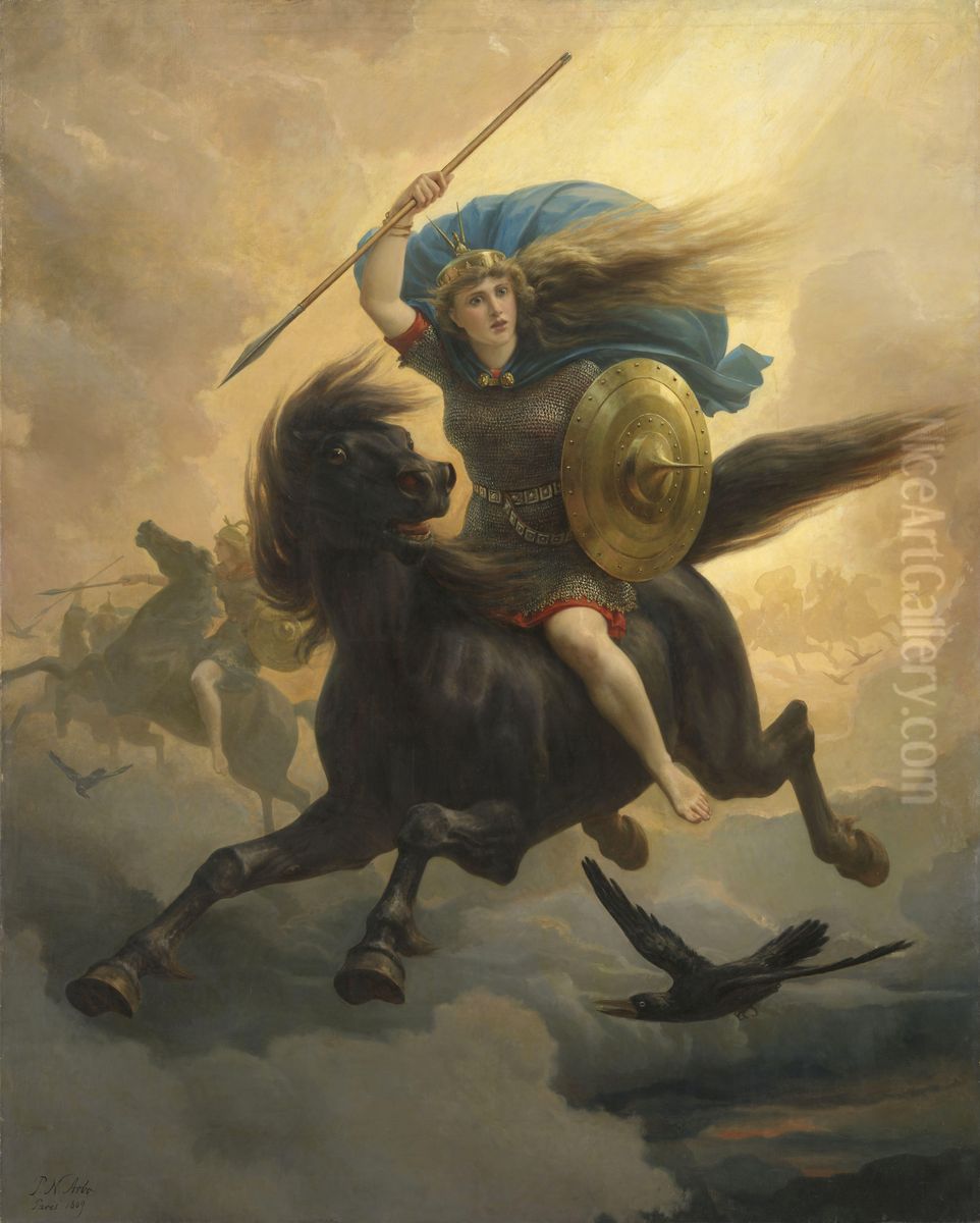 The Valkyrie Oil Painting by Peter Nicolai Arbo
