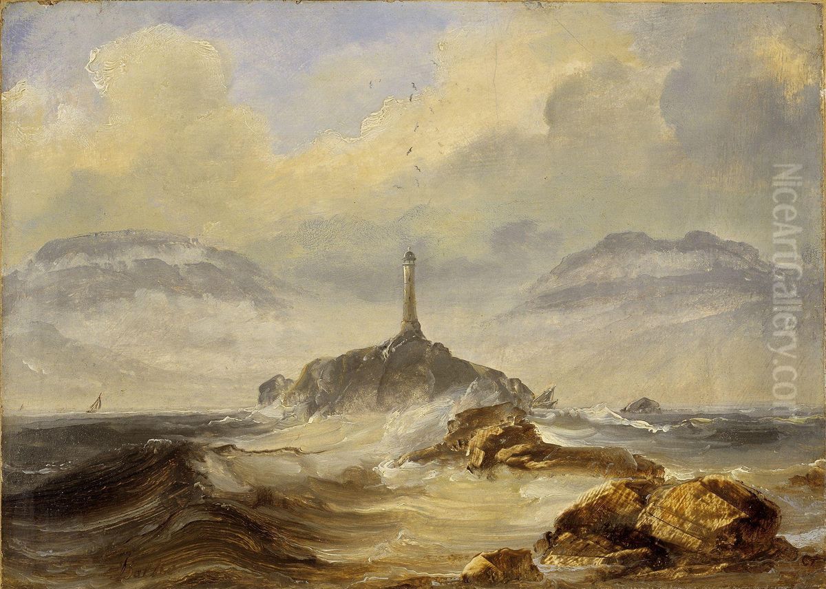 Lighthouse on the Norwegian Coast Oil Painting by Peder Balke