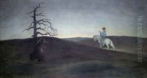 St. Olav and Gjogola in an Evening Landscape