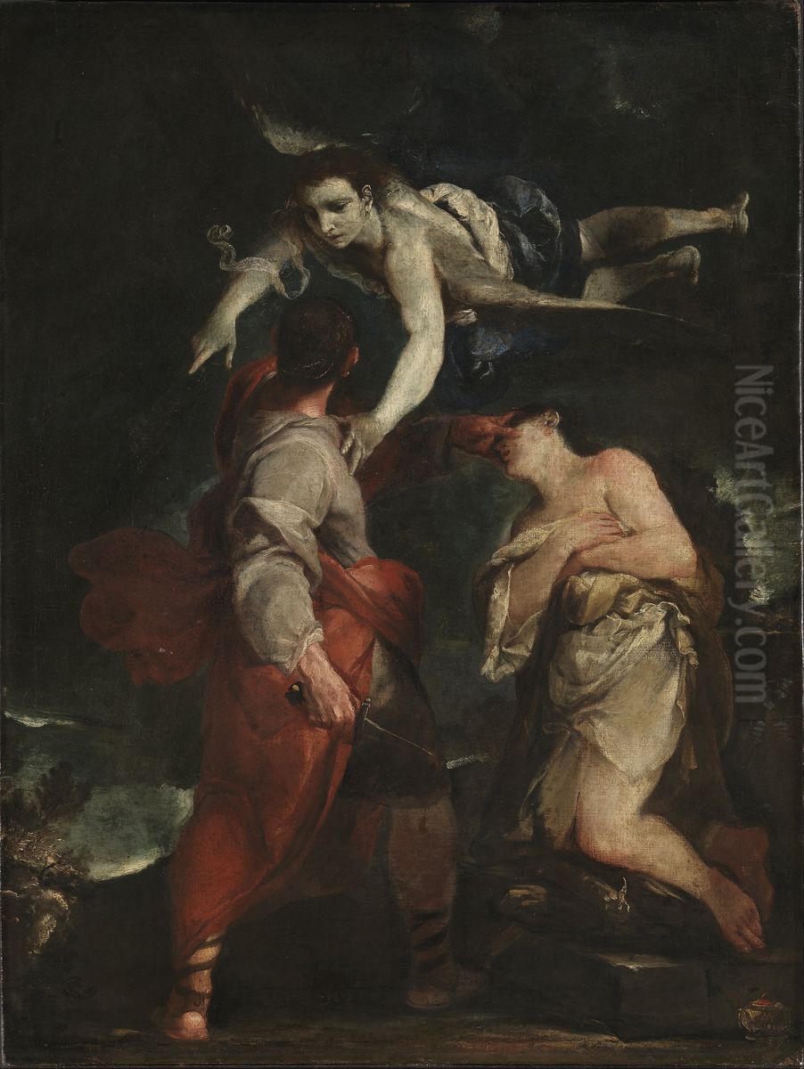 The Sacrifice of Abraham Oil Painting by Giuseppe Maria Crespi