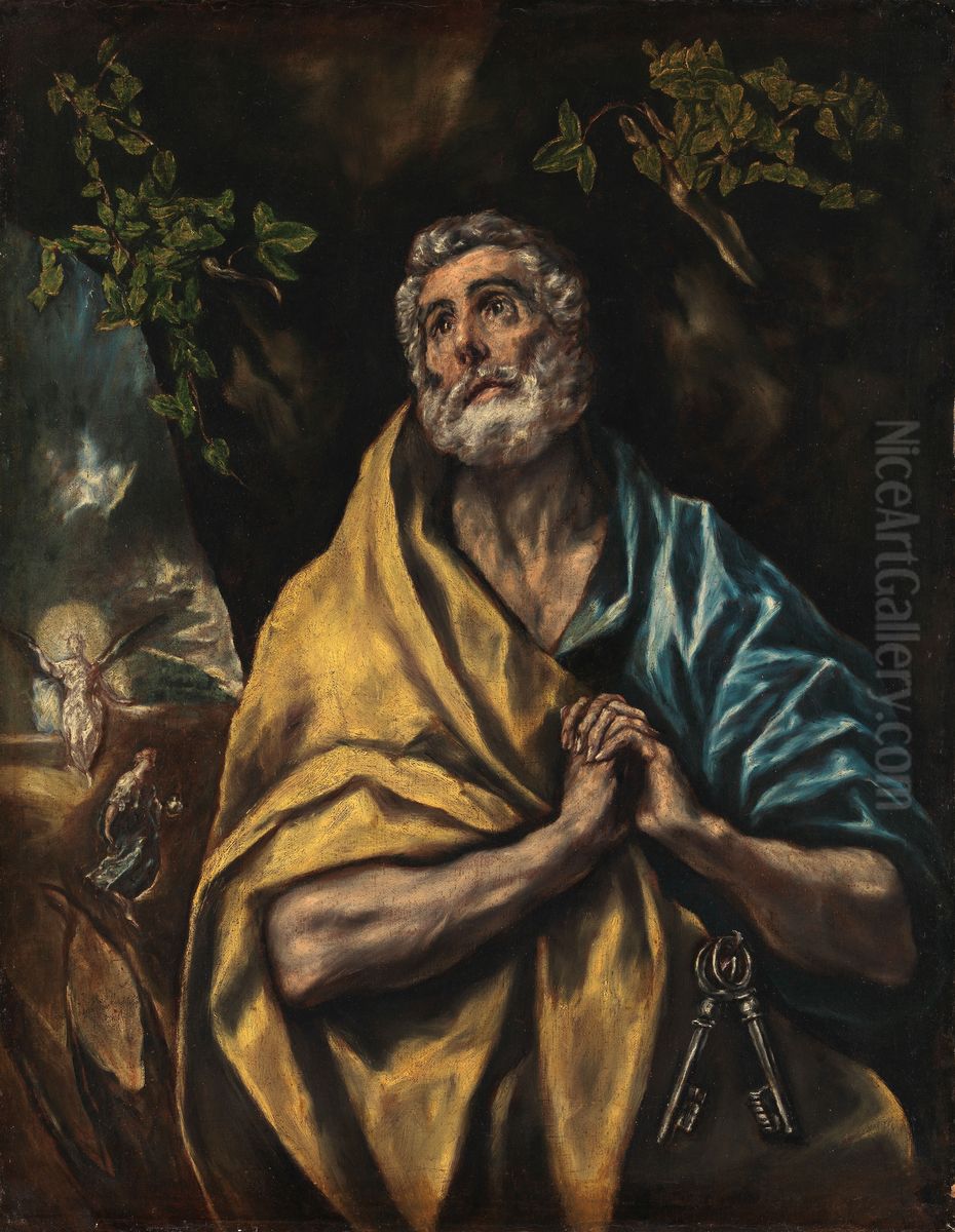 St. Peter Repentant Oil Painting by El Greco