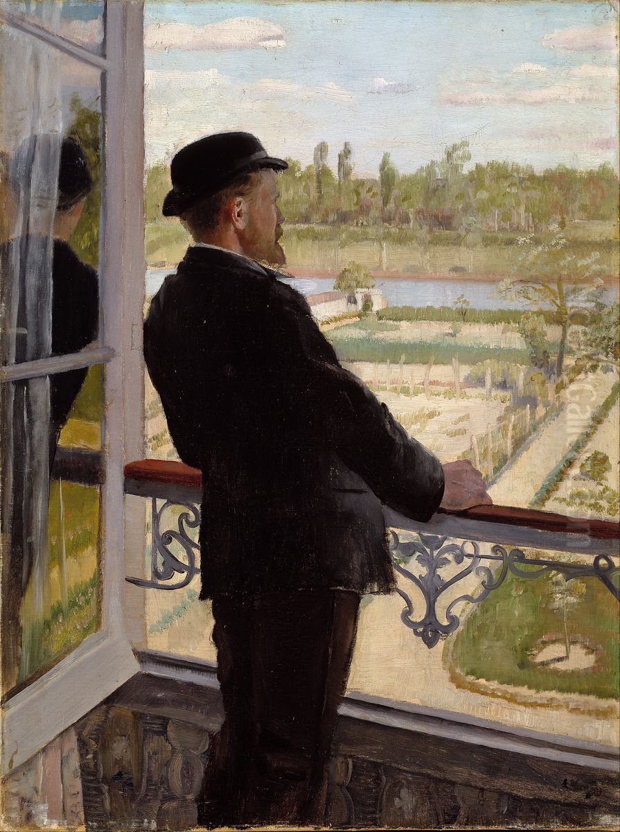 Portrait of the Swedish Painter Karl Nordstrom Oil Painting by Christian Krohg