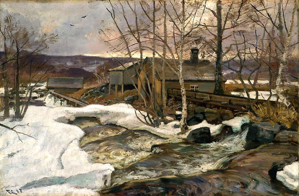 After Sunset, Mesna Oil Painting by Frederik Collett