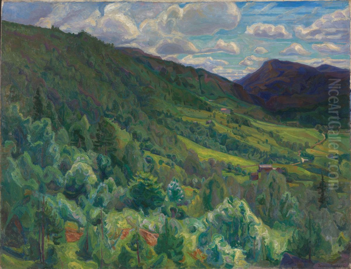 Fra Kviteseid i Telemark Oil Painting by Thorvald Erichsen