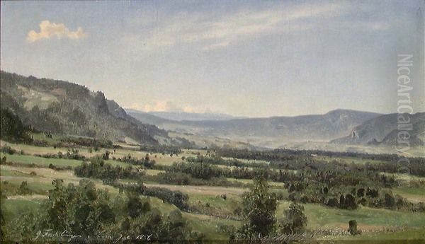View of the Lier Valley Oil Painting by Joachim Frich