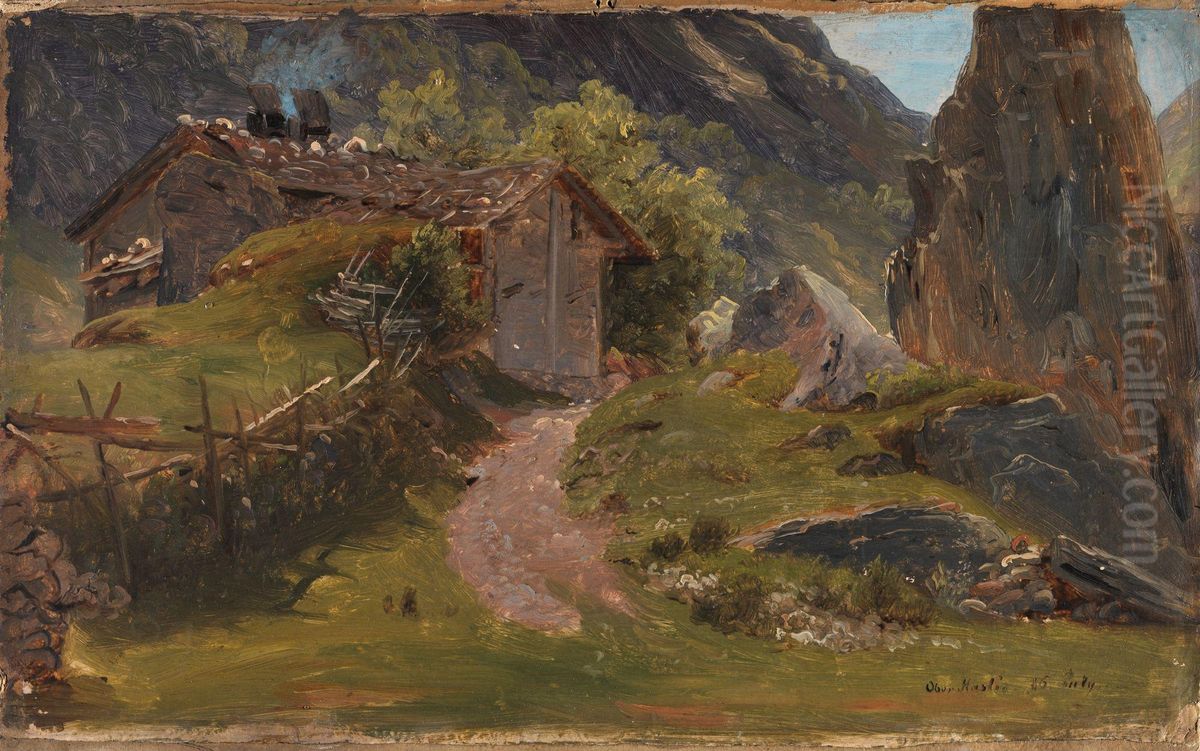 Fra Oberhasli i Sveits Oil Painting by Thomas Fearnley