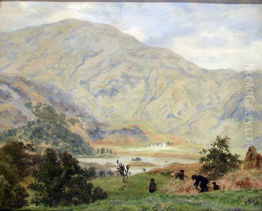 Valley in West-Norway Oil Painting by Frants Diderik Boe