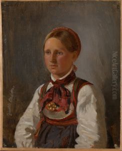 Portrait of Gunild Olsdatter from Tinn