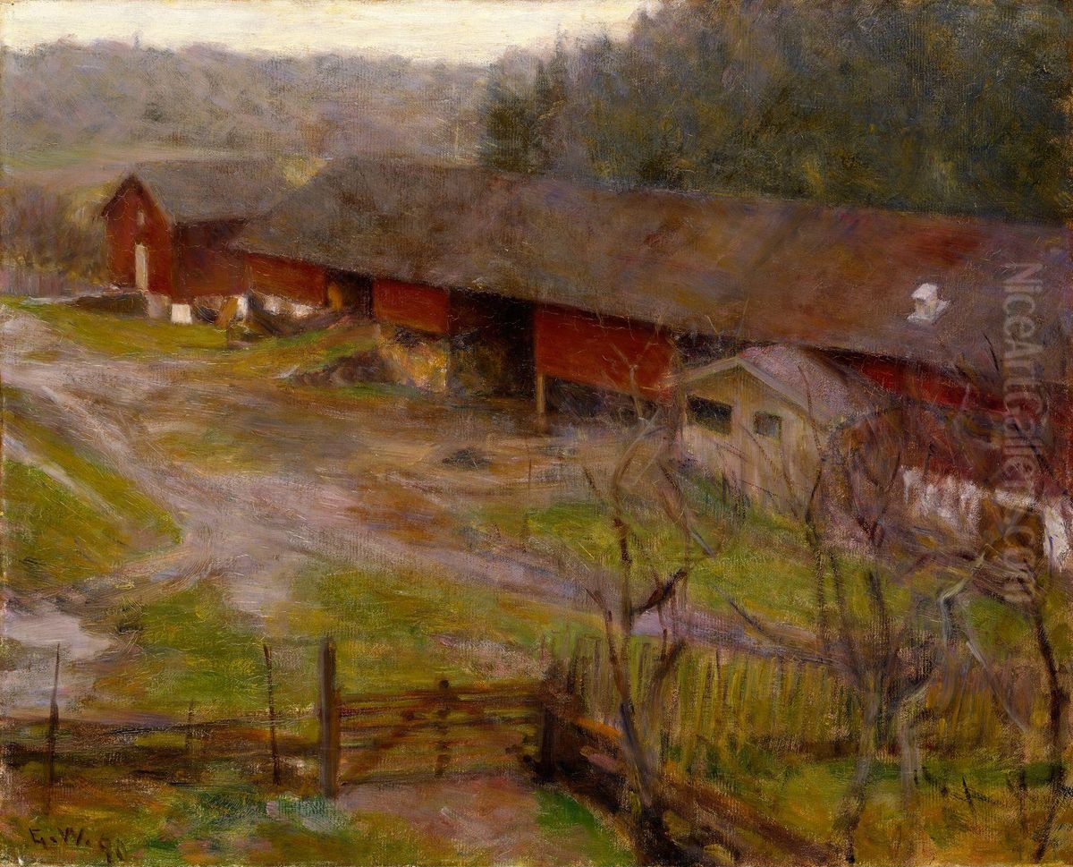 Autumn Oil Painting by Erik Werenskiold