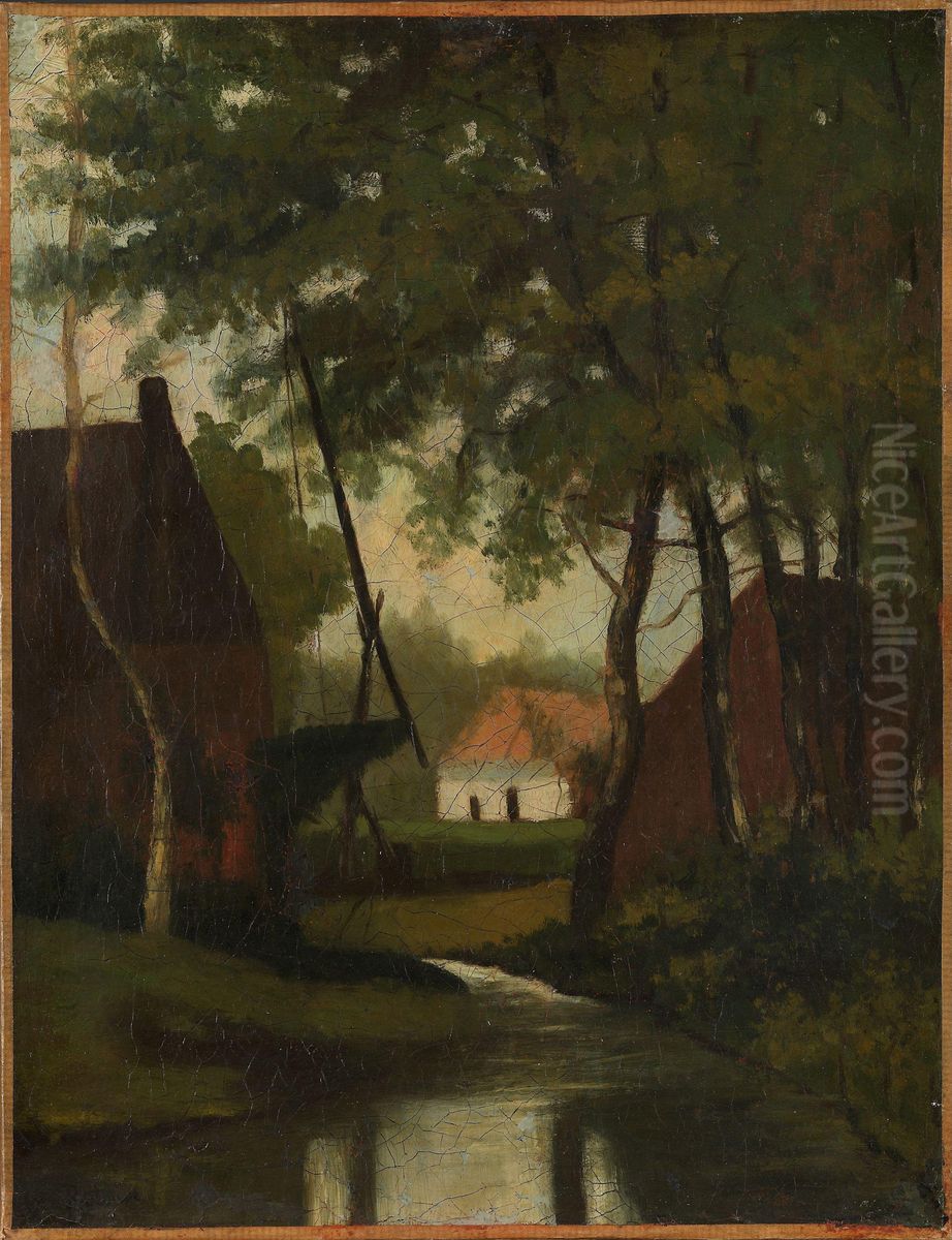 Landskap Oil Painting by Leon Germain Pelouse
