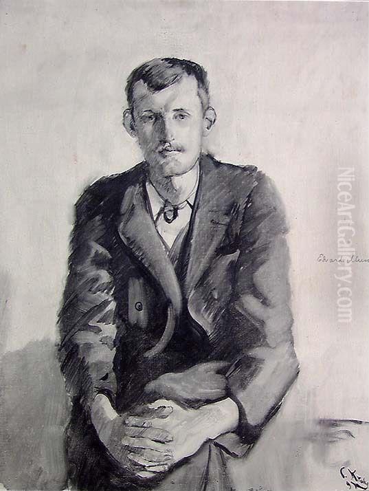 The Painter Edvard Munch Oil Painting by Christian Krohg