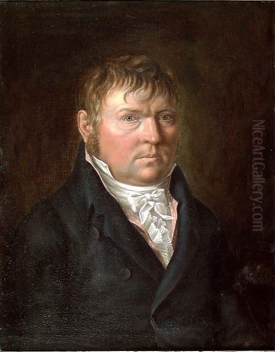 Portrait of a Man Oil Painting by Johan Wilhelm Ludwig Dahl
