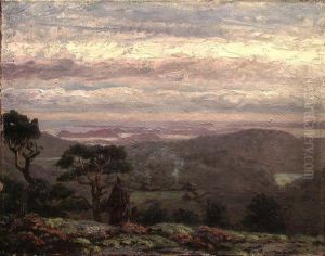 Friars in an Evening Landscape