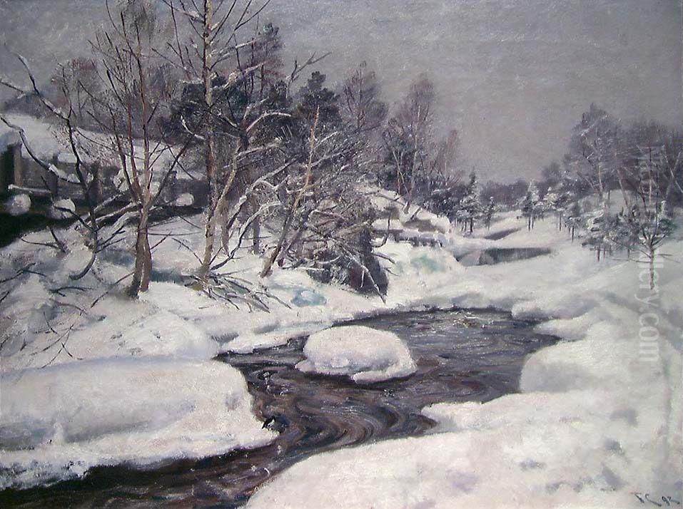 Nysne Oil Painting by Frederik Collett
