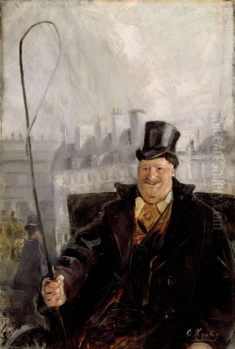 Parisian Coachman Oil Painting by Christian Krohg