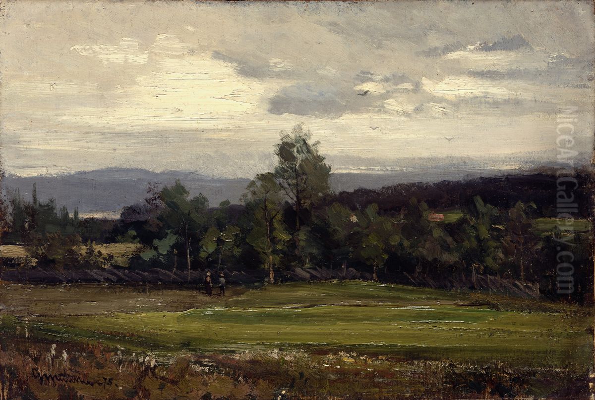 Fields at Hedmark in Summer Oil Painting by Gerhard Munthe
