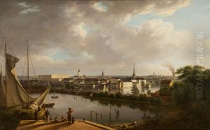 Stockholm vu de la plage de Klaravik