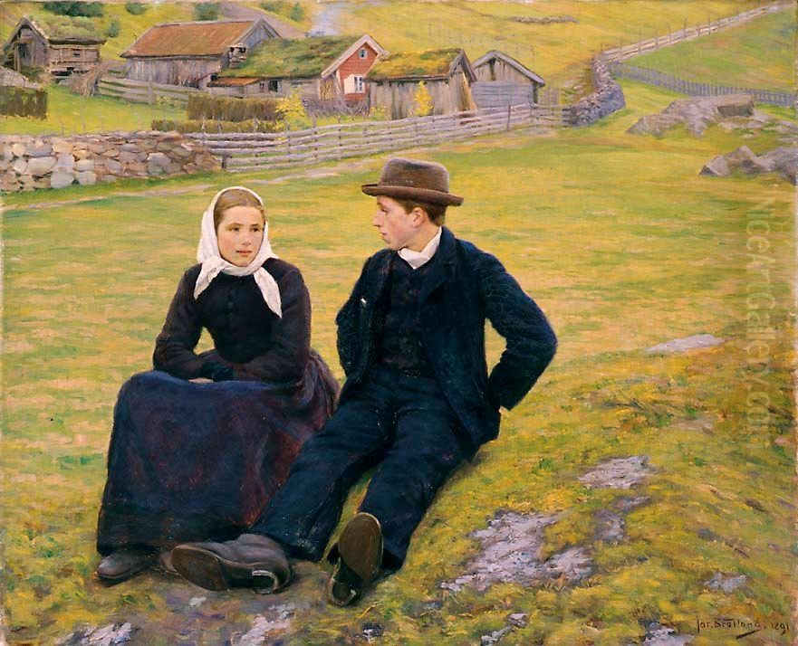 Sunday Oil Painting by Jacob Bratland