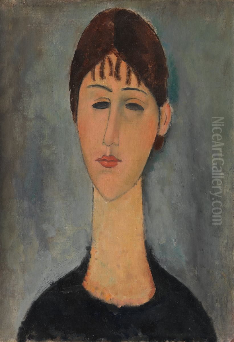 Portrait of Mme Zborowska Oil Painting by Amedeo Modigliani