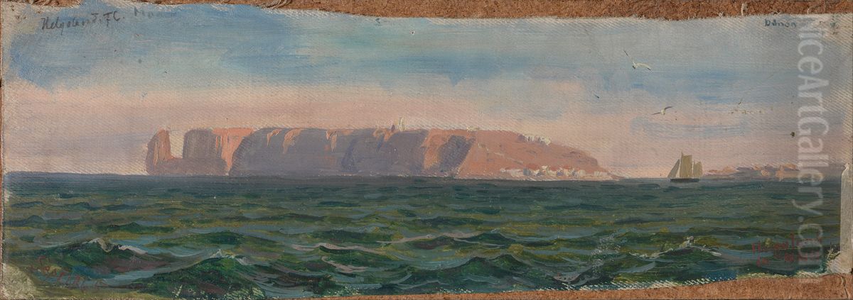 Off Heligoland Oil Painting by Frederik Collett