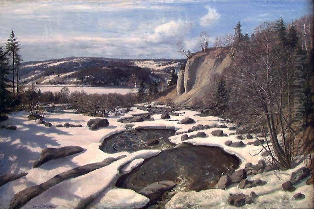 Ved Mesnas utlop Oil Painting by Frederik Collett